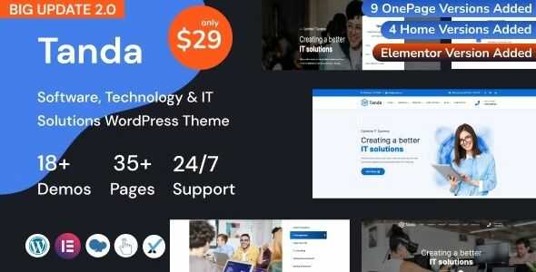 Tanda Technology & IT Solutions WordPress Theme gpl