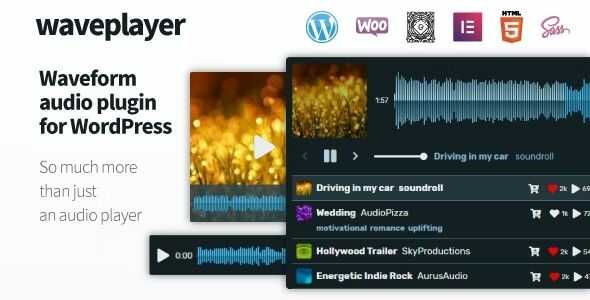 WavePlayer Waveform Audio Player for WordPress and WooCommerce GPL