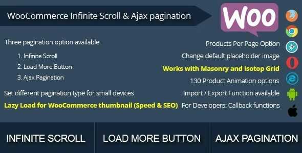 WooCommerce Infinite Scroll and Ajax Pagination gpl