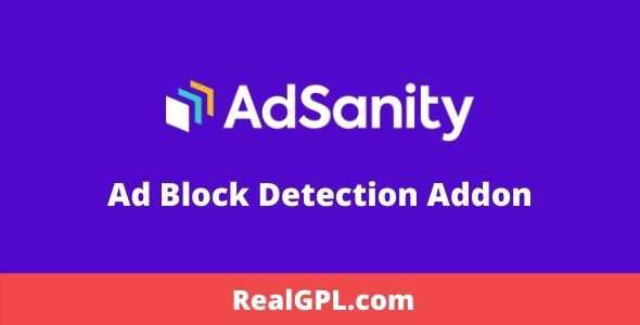 AdSanity Ad Block Detection Addon GPL