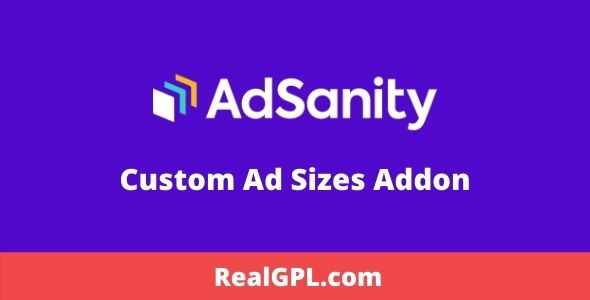 AdSanity Custom Ad Sizes Addon GPL