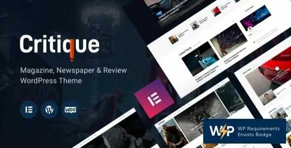 Critique Magazine Newspaper and Review Theme GPL