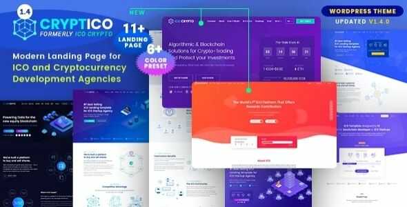 Cryptico Cryptocurrency WordPress Theme​ GPL