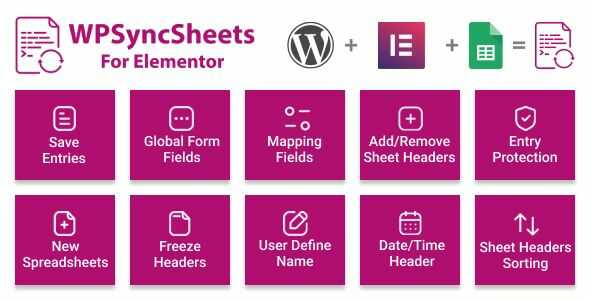 Elementor Pro Form Google Spreadsheet Addon gpl