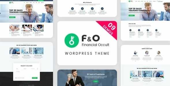 F&O Consultant Finance WordPress Theme GPL
