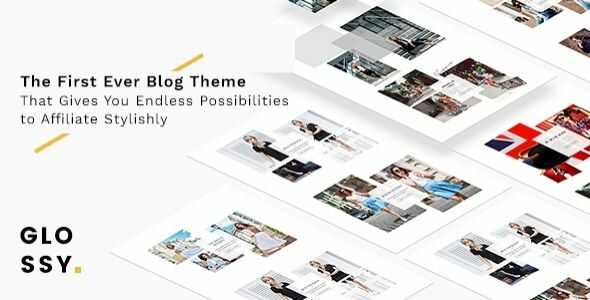 Glossy Fashion Blog Theme gpl