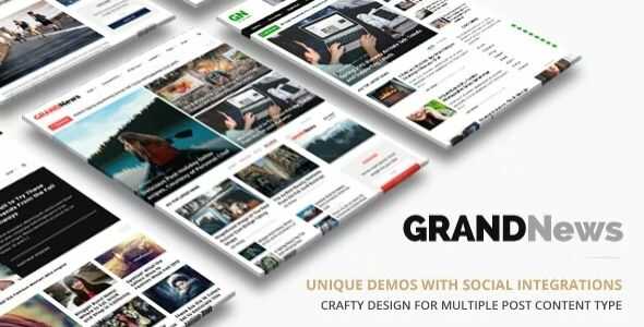 Grand News wordpress Theme GPL