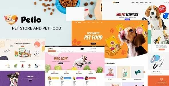 Petio Pet Store WooCommerce WordPress Theme gpl