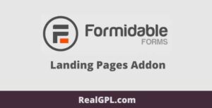 Formidable Forms Landing Pages Addon GPL