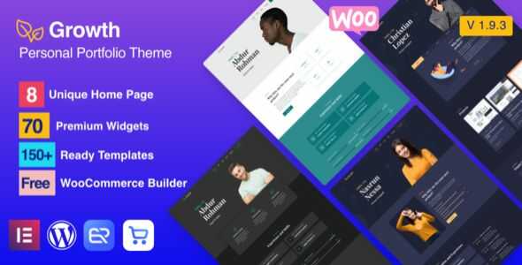 Growth Personal Portfolio Theme GPL