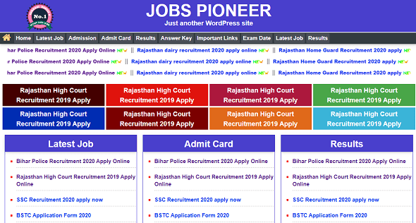 Job Pioneer Theme GPL