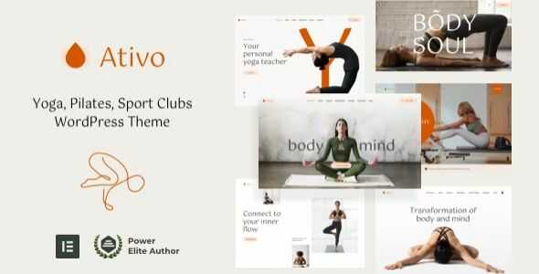 Ativo Pilates Yoga WordPress Theme GPL