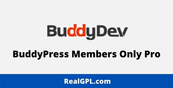 BuddyPress Members Only Pro GPL