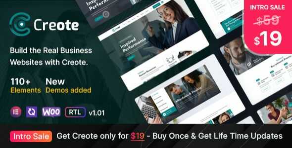Creote Theme GPL - Consulting Business WordPress Theme
