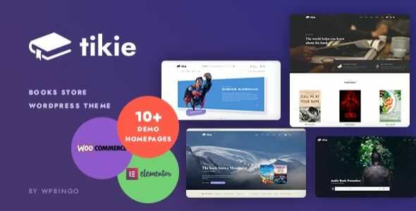 Tikie Theme GPL – Book Store WooCommerce WordPress Theme