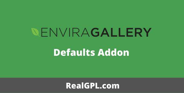 Envira Gallery Defaults Addon GPL