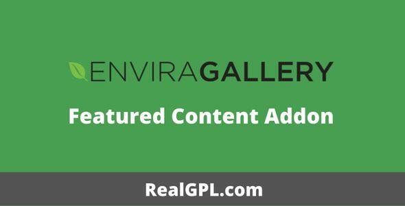 Envira Gallery Featured Content Addon GPL