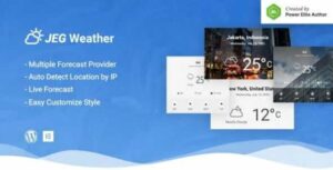 Jeg Weather Forecast WordPress Plugin GPL