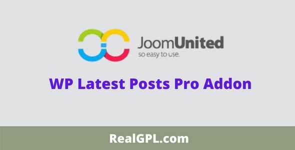 JoomUnited WP Latest Posts Pro Addon GPL
