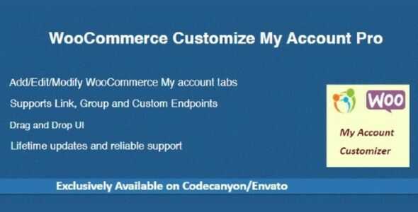 WooCommerce Customize My Account Pro GPL
