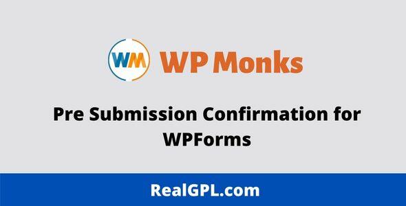 Pre Submission Confirmation for WPForms GPL