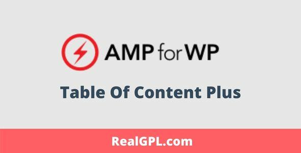 Table Of Content Plus For AMP GPL