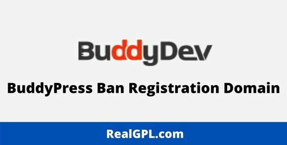BuddyPress Ban Registration Domain GPL