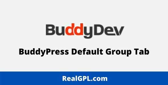 BuddyPress Default Group Tab GPL