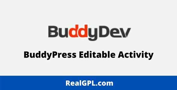 BuddyPress Editable Activity GPL