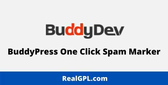 BuddyPress One Click Spam Marker GPL