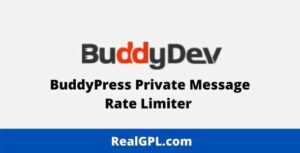 BuddyPress Private Message Rate Limiter GPL