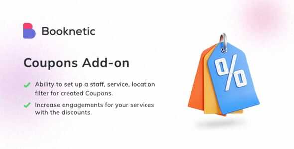 Coupons for Booknetic Addon GPL