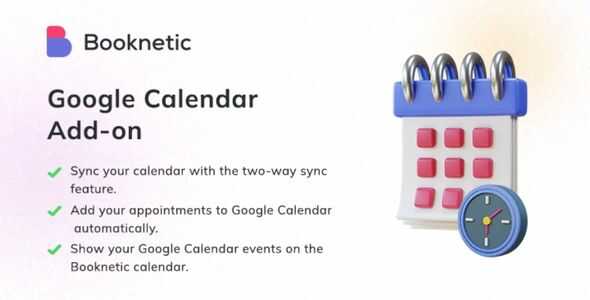Google Calendar integration for Booknetic GPL