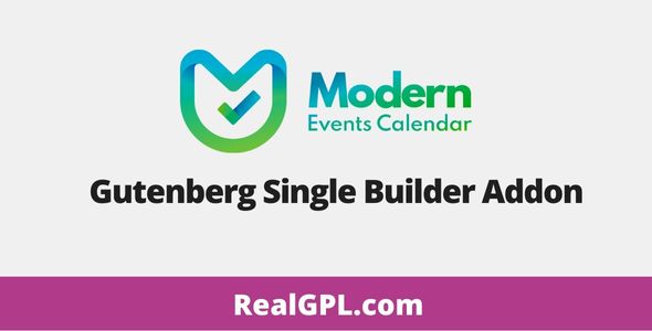 Gutenberg Single Builder Addon for MEC GPL
