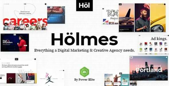 Holmes Digital Agency Theme GPL