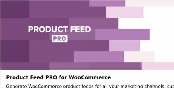 Product Feed PRO for WooCommerce GPL