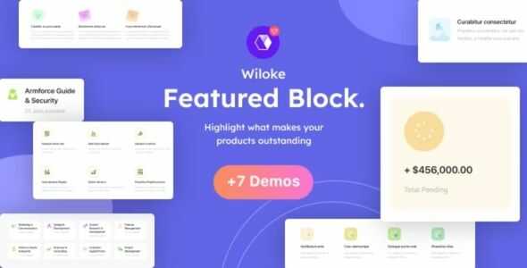 Wiloke Elementor Wiloke Featured Block GPL