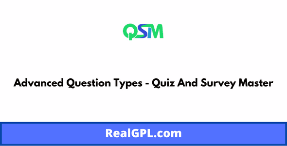 Advanced Question Types GPL - Quiz And Survey Master