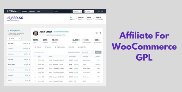 Affiliate For WooCommerce GPL