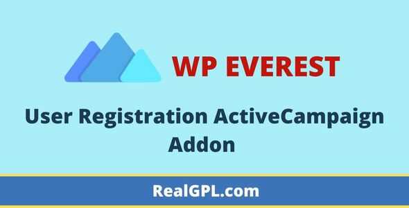 User Registration ActiveCampaign Addon GPL