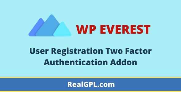 User Registration Two Factor Authentication Addon