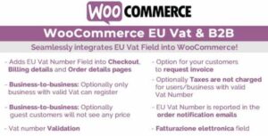 WooCommerce Eu Vat & B2B GPL