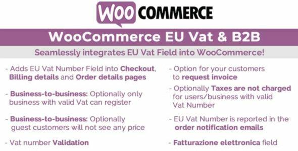 WooCommerce Eu Vat & B2B GPL