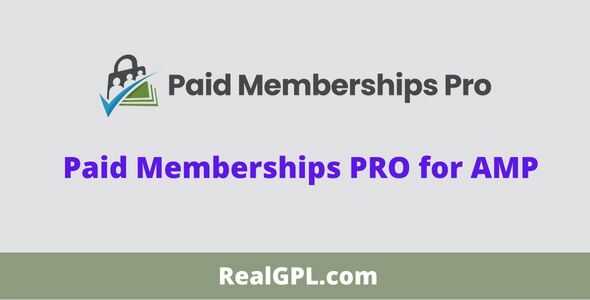 Paid Memberships PRO for AMP Addon GPL