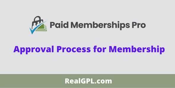 Paid Memberships Pro Approvals Addon GPL