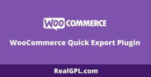 WooCommerce Quick Export Plugin gpl