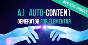 A.I Autocontent for Elementor GPL