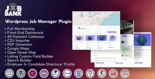 JobBank WordPress Job manager plugin GPL