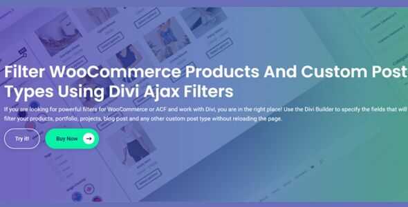 Divi Ajax Filter GPL