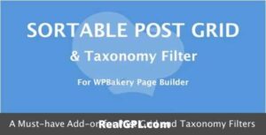 Sortable Grid & Taxonomy filter Addon GPL